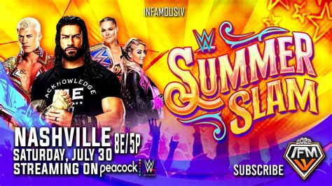 WWE SummerSlam 2022 Match Card Date Time And Location All You Need