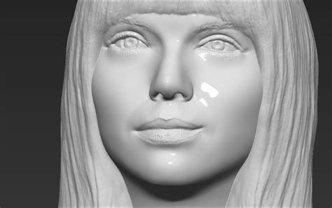 Taylor Swift Bust 3d Printing Ready Stl Obj Formats 3d Model 3d Printable Cgtrader