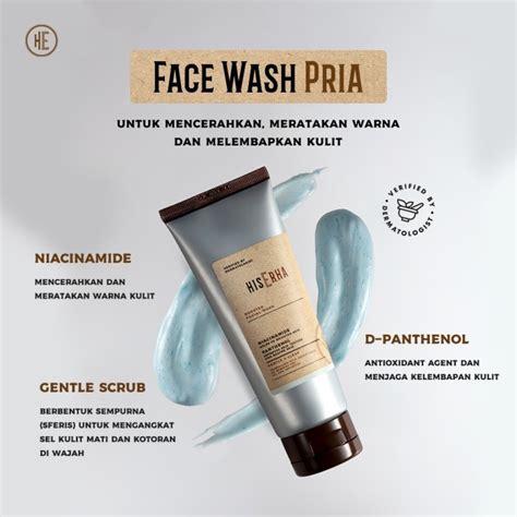 Jual ERHA HiSERHA Booster Facial Wash Sabun Pencerah Wajah Pria