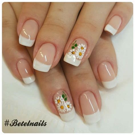 Flores Bonitas Elegantes Uñas Cortas Diseños De Uñas Uñas Bonitas