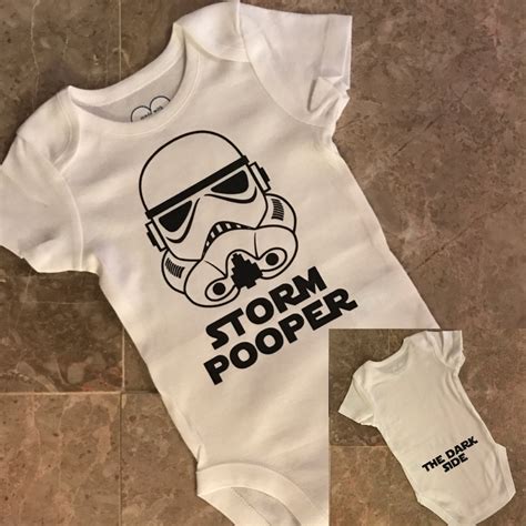 Star Wars Unisex Baby Onesie Storm Pooper The Dark Side