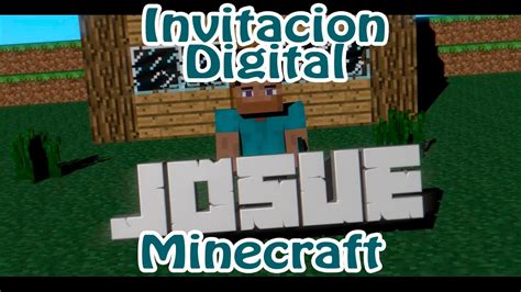 Invitacion Cumplea Os Minecraft Minecraft Birthday Invitation