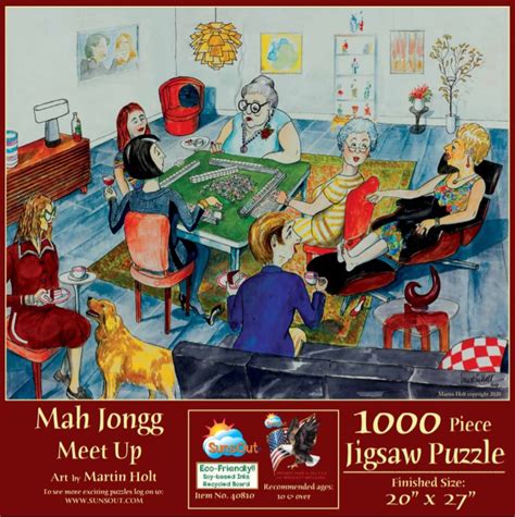 Mah Jongg Meet Up 1000 Piece Jigsaw Puzzle