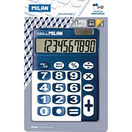 Milan Bbl Calculadora De Sobremesa D Gitos Color Azul Y