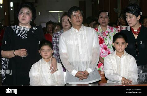 Former Philippine First Lady Imelda Marcos L 76 With Her Grandsons