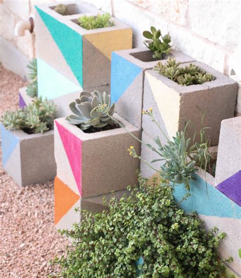 Cinder Block Succulent Garden