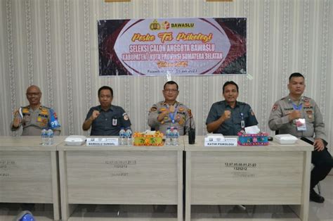 Seleksi Perekrutan Calon Anggota Bawaslu Provinsi Sumatera Selatan