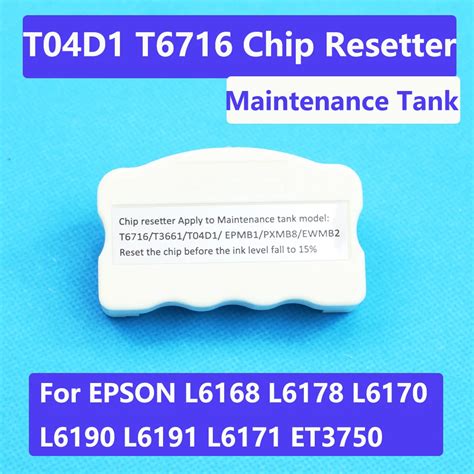 Manuten O Tanque Chip Resetter Kit Para Epson T D T T L