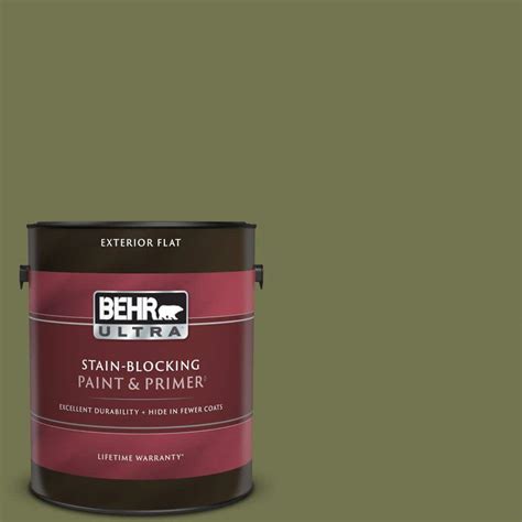 Behr Ultra Gal S Secret Meadow Flat Exterior Paint Primer