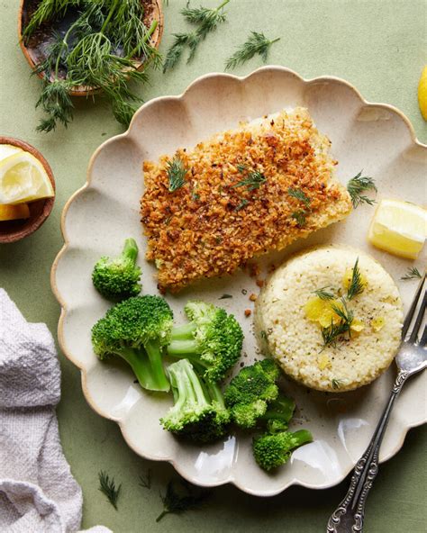 Baked Halibut With Lemon Parmesan Panko Bites With Bri