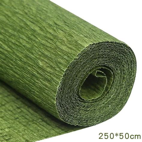 17 Colors 250x50cm Colored Crepe Paper Roll Origami Crinkled Crepe