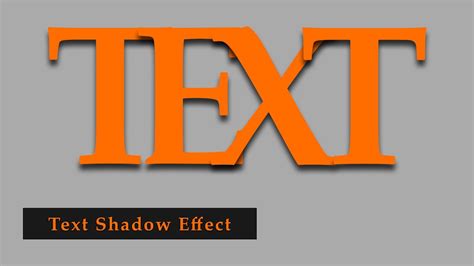 Text Shadow Effect In Photoshop Tutorial Youtube