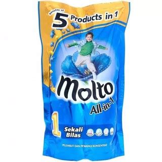 Molto All In 1 One Softener Blue 720 Ml Sekali Bilas Pelembut Pewangi