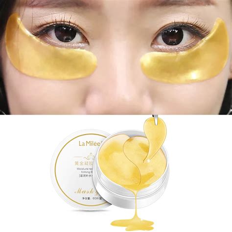 LAMILEE Gold Aquagel коллагеновая маска для глаз Нестареющая маска для ...