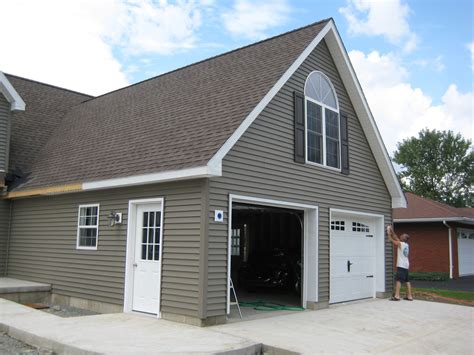 Great Sloping Roofing Ideas For Single Garage Door In Country Attached