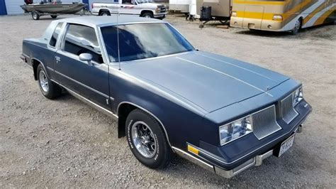 Two Tone Blue 1986 Oldsmobile Cutlass Supreme Brougham Coupe For Sale