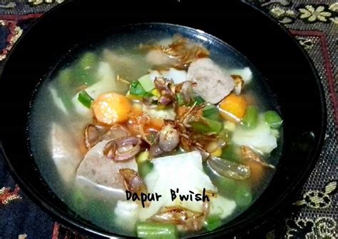 Resep Sayur Sop Bakso Oleh Dapur B Wish Cookpad