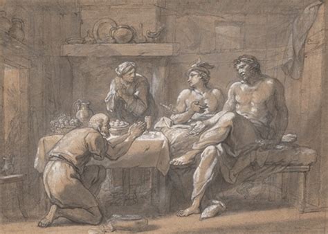 Jupiter And Mercury In The House Of Baucis And Philemon By Hyacinthe