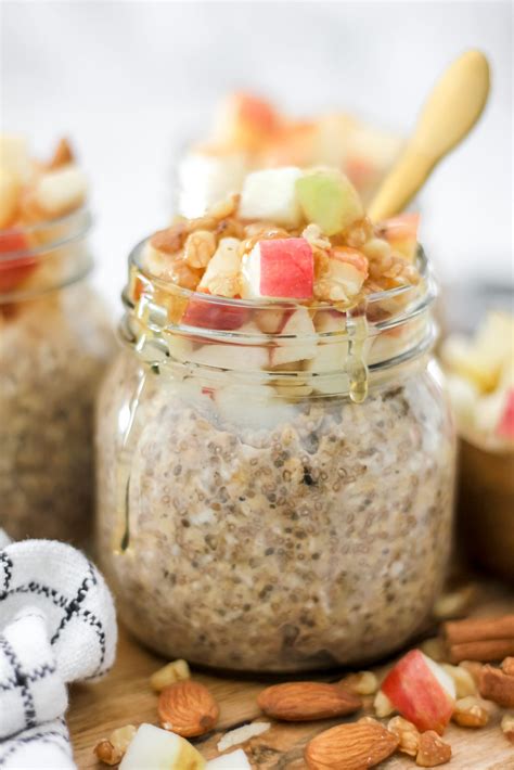 Easy Apple Pie Overnight Oats Recipe The Seasoned Skillet