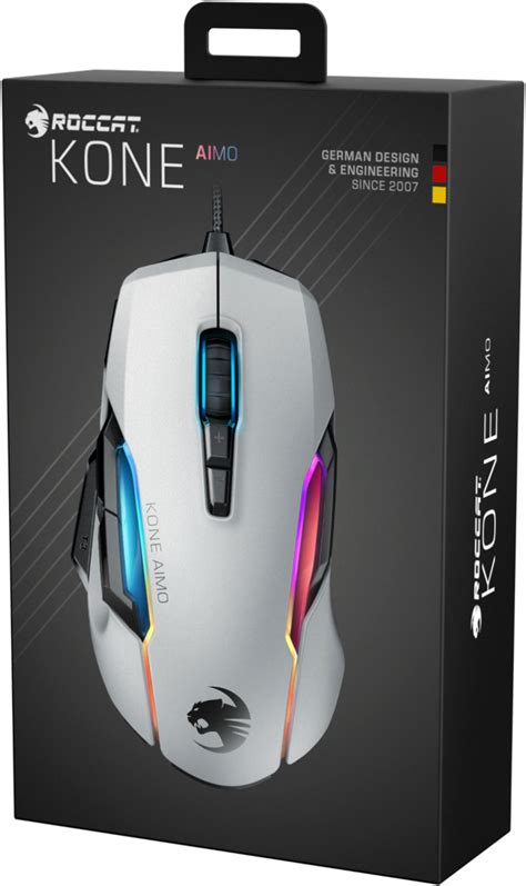 Best Buy Roccat Kone Aimo Wired Optical Gaming Mouse With Rgb Lighting