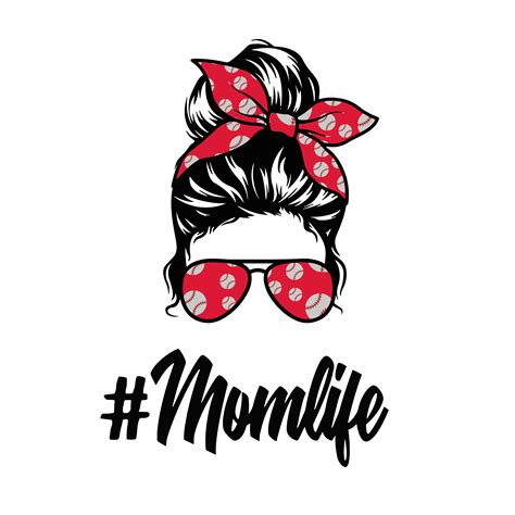 Mom Life Messy Bun Svg Sunglasses Messy Bun Svg Mothers Da Inspire Uplift