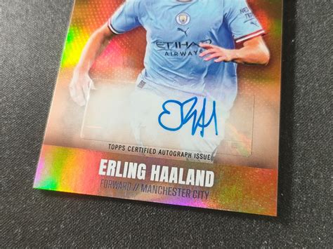 【la拍卖精品】22 23 Topps Erling Haaland 曼彻斯特城 曼城队盒 哈兰德 多特蒙德 曼城 挪威 第一前锋 三冠王 橙