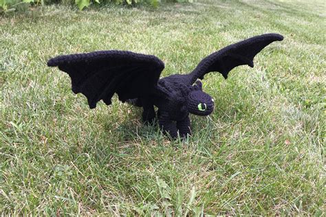 Crochet Toothless The Night Fury PDF Pattern Digital Etsy Canada