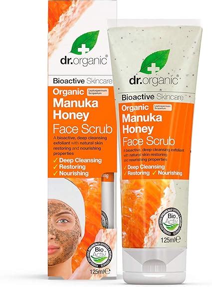 Dr Organic Manuka Honey Scrub Viso 125ml Amazon It Bellezza