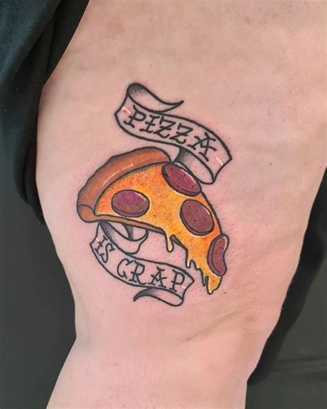 Delicious Pizza Tattoo Designs You Will Love