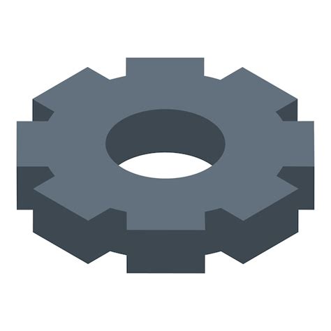 Premium Vector Mechanism Gear Icon Isometric Of Mechanism Gear Vector