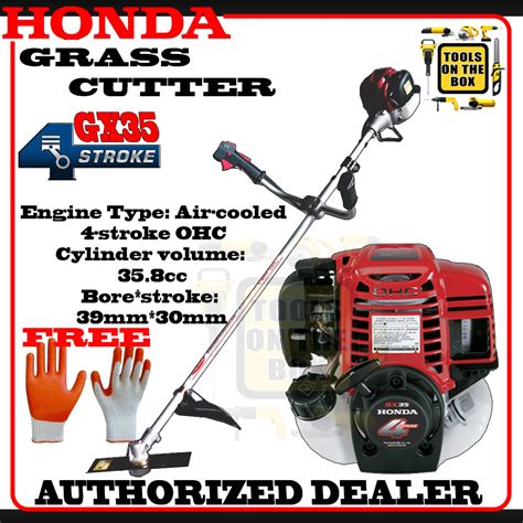 Honda Grass Cutter Gx35 4 Stroke Lawn Mower Brush Cutter With Free