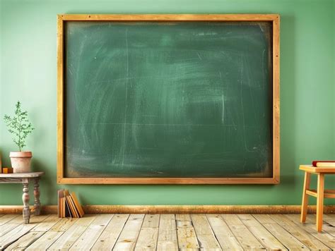 Premium Photo Empty Black Classroom Chalkboard For Mockup Purposes