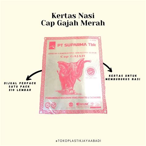 Jual Kertas Nasi Cap Gajah Merah Indonesia Shopee Indonesia