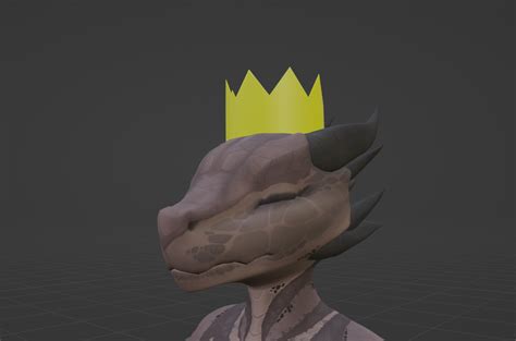 Low Poly Crown For Vrchat