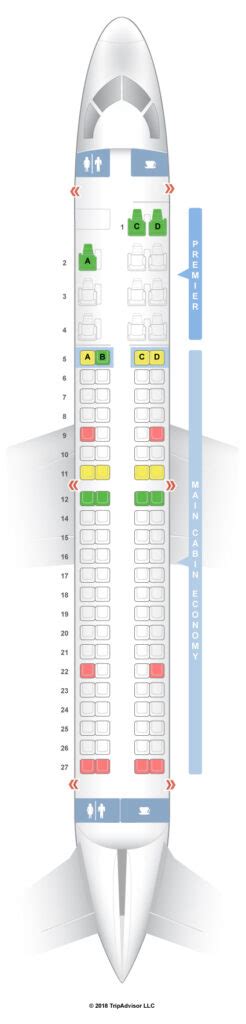 Embraer Erj 190 Seat Map