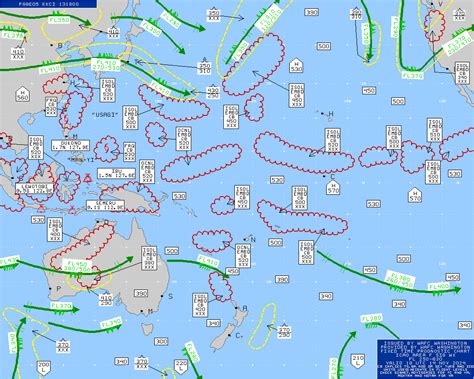 Australia / Asia / Pacific Turbulence Maps - Turbulence Forecast