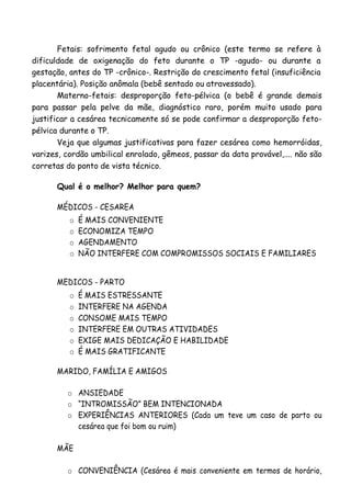 Parto normal ou cesárea PDF