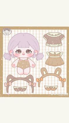 Pomysły z tablicy Paper dolls cute 38 lalka z papieru słodkie