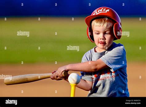 Young Baseball Player Stock Photo Alamy