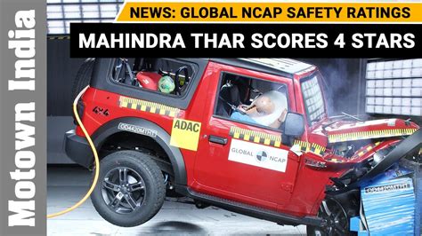 News New Mahindra Thar Scores Stars In Global Ncap Safety Rating