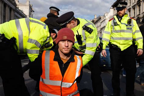 5 Just Stop Oil Supporters Arrested For Walking On Pavement Just Stop Oil