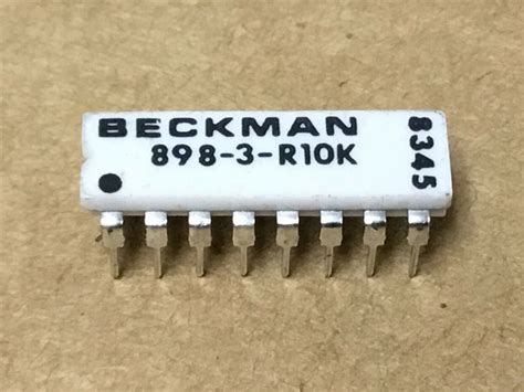 3 PC BECKMAN 898 3 R10K Resistor Networks Arrays 10K OHM 16 PIN EBay