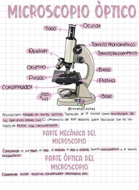 Microscopio Ptico Y Par Metros Forensic Notes Udocz Medical