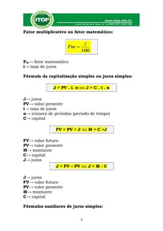 Matem Tica Financeira