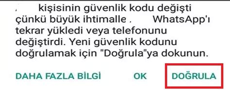 Whatsapp G Venlik Kodu De I Ti Inde Bildirim Alma Sosyal Destek