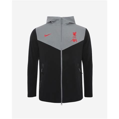 Liverpool Fc Black Tech Fleece Presentation Tracksuit Nike