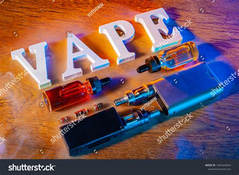 Vaping Slogan Smoking Gadgets Electronic Cigarettes Stock Photo ...