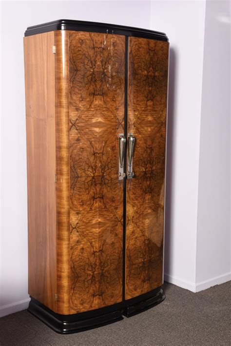 Walnut Art Deco Wardrobe Modernism