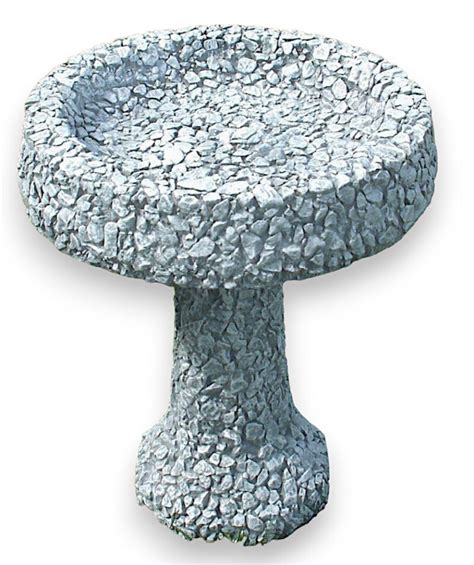 Pebble Bird Bath Bowl W Lambe Concrete Handcrafted