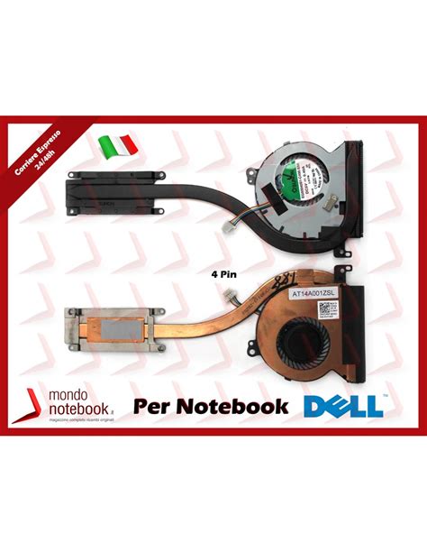 Dissipatore E Ventola Heatsink Fan CPU DELL Latitude 12 E7250 E7450